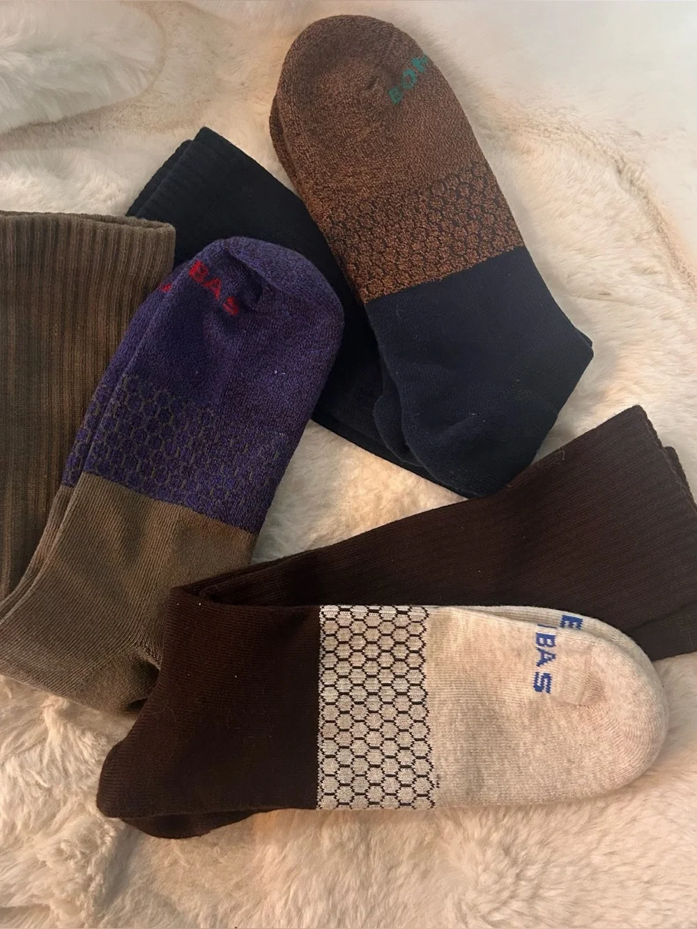 Bombas Men's Brand New XL Marl Calf Socks